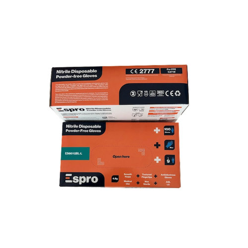 ES66112BL Blue Nitrile 4.5g Gloves (811910)